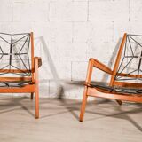 Pair of armchairs by Pierre Guariche model FS105