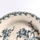 Vintage decorative plate, Gien Chardon bleu model, ironstone.