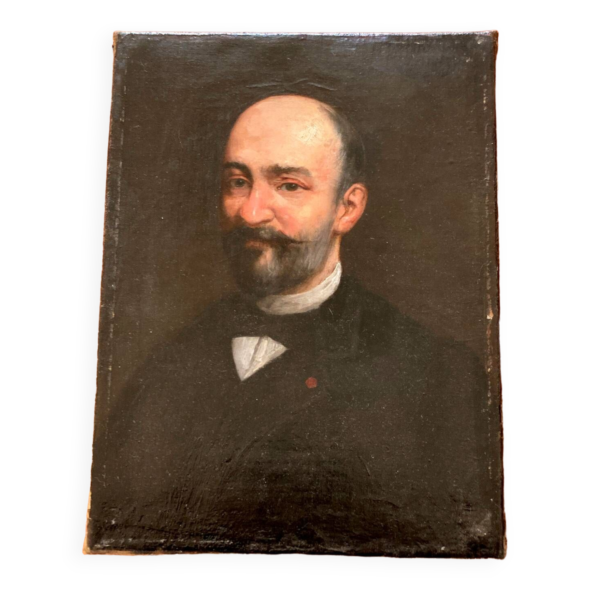 Old portrait: the Châtelain - bearded man with beautiful mustache