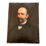 Old portrait: the Châtelain - bearded man with beautiful mustache