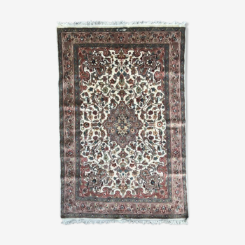 Vintage pakistan en laine st soie fait main 127x192 cm