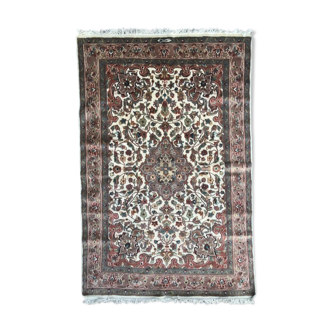 Pakistan wool carpet handmade silk rug 127x192 cm