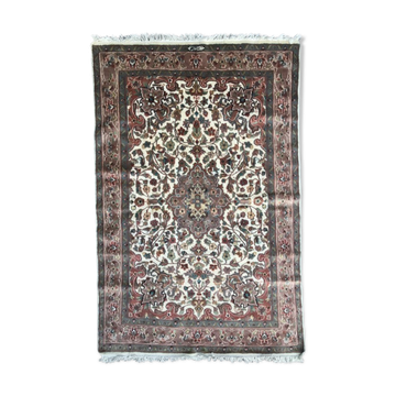 Vintage pakistan en laine st soie fait main 127x192 cm