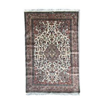 Vintage pakistan en laine st soie fait main 127x192 cm