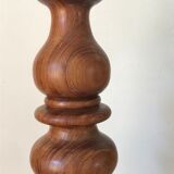 Turned wooden lamp 56cm