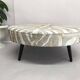 Coffee table, wooden work table, durable table, padded pouf.