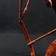 Dogon Nommo bronze statue with brown patina and red highlights, mid-20th century