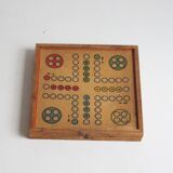 Vintage jeu de l'oie, backgammon and Ludo, 1930S.