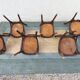 6 Luterma bistro chairs with pattern on the seat