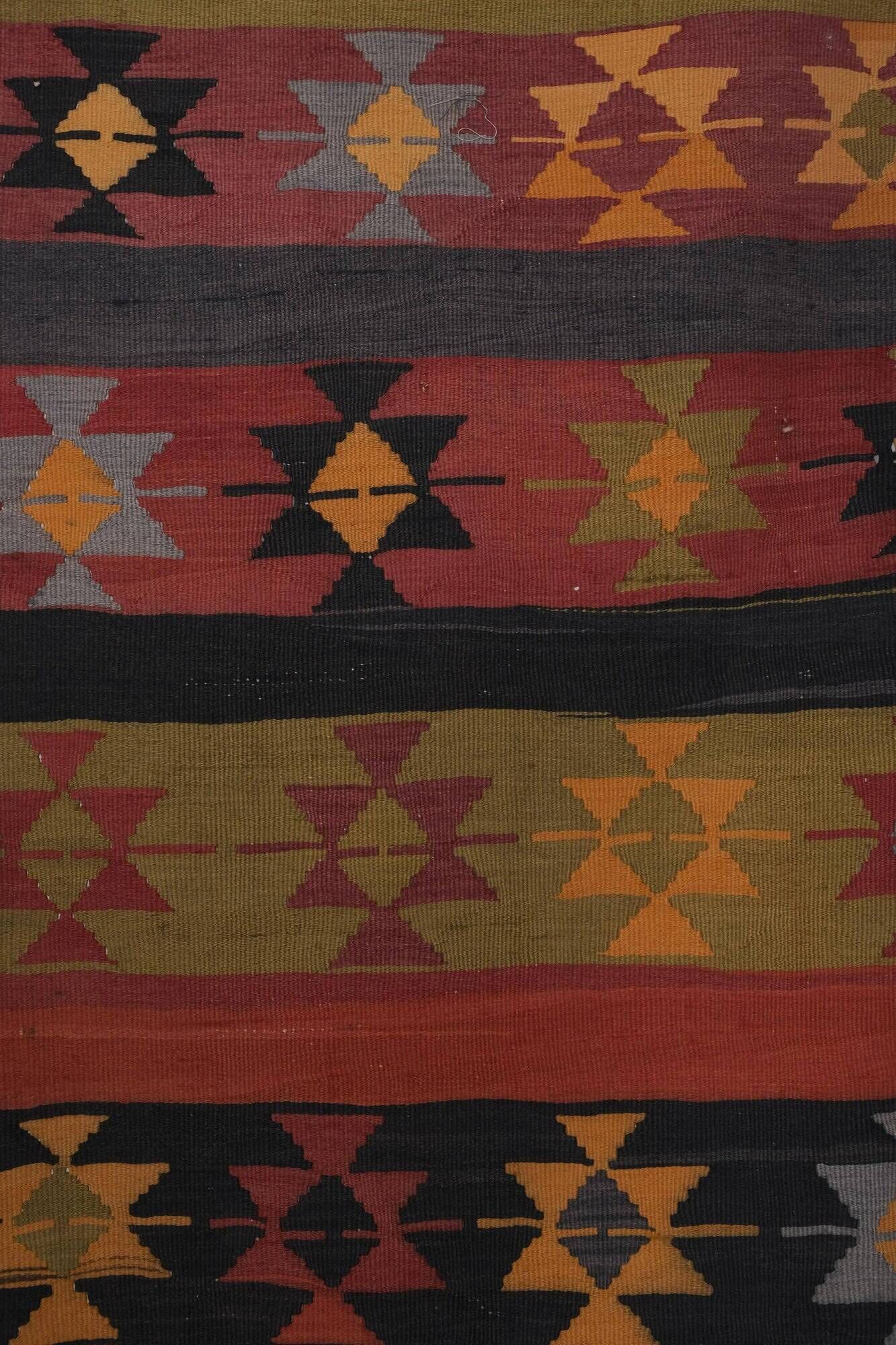 Vintage Turkish hallway rug 92x287 cm
