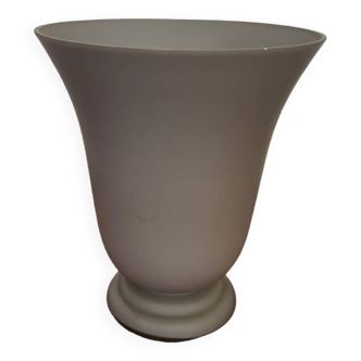 Grey opaline tulip lamp, Art Deco, typical 1930s