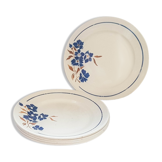 Lot of 5 plates Badonvillier "Tunis" Digoin Sarreguemines