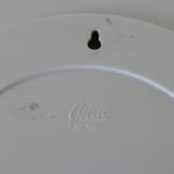 Miroir vintage : plastique blanc, Gilac France, années 1970