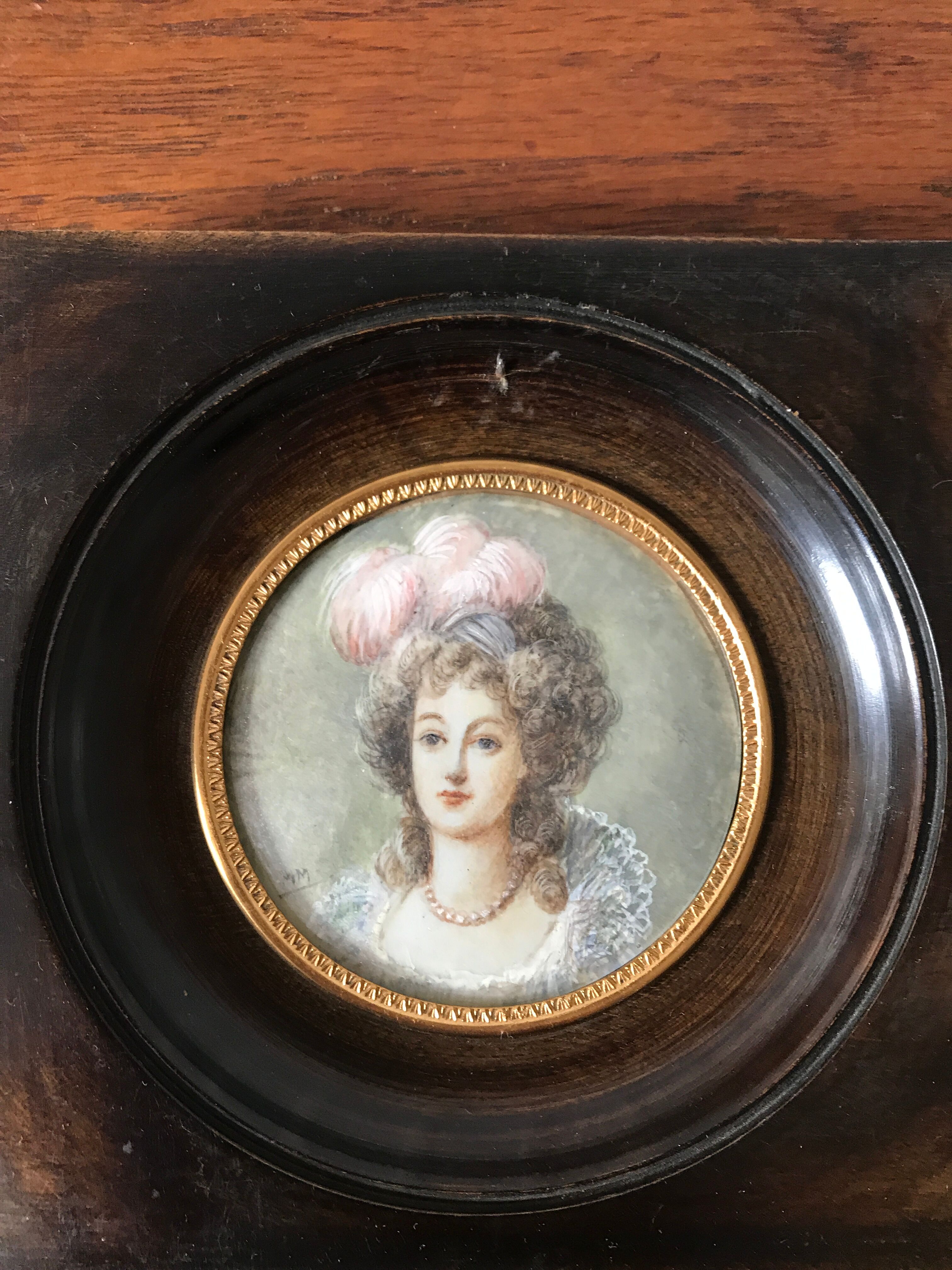 Portrait miniature painting