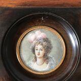 Portrait miniature painting