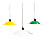 Lampades Lampiatta enamelled by Jonathan De Pas & Donato Durbino & Paolo Lomazzi for Stilnovo, 1971, set of 3.