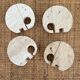 Set of 4 travertine elephants, Fratelli Mannelli, Italy, 1970s