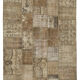 Tapis oriental contemporain fait à la main 201 cm x 301 cm marron patchwork tapis