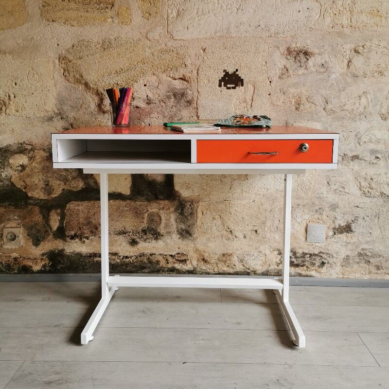 70s formica red child desk