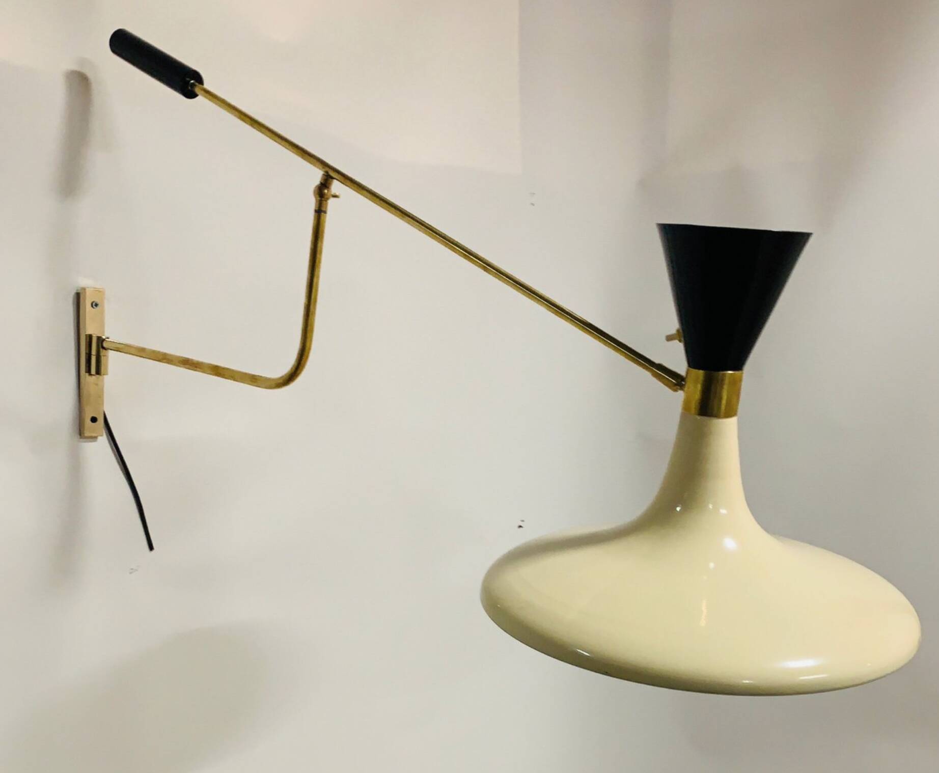 Lampada da parete vintage, anni '60