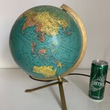 Vintage 1960s PVC JRO globe - changeable world map - 34 cm