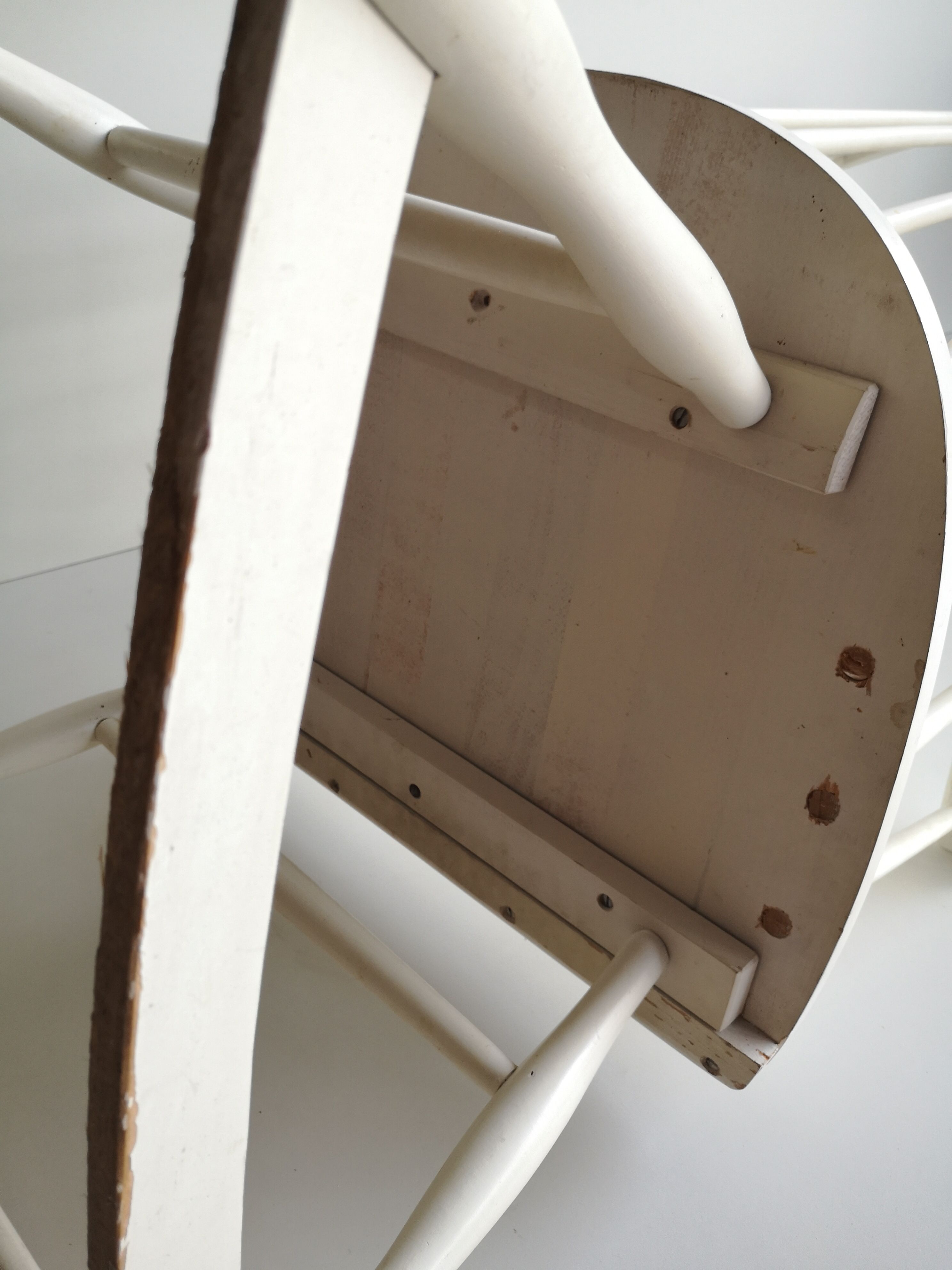 Rocking-chair white Lena Larsson 60s