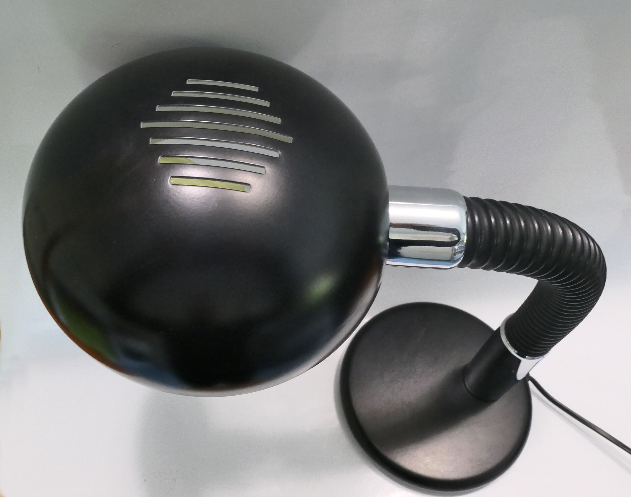 Table lamp or desk gamma lux italy black and chrome