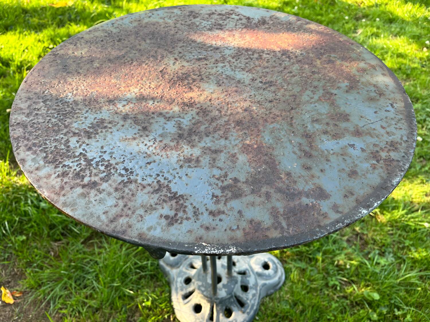 Small cast iron bistro table.