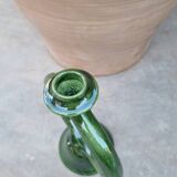 Tamegroute candle holder, Handmade ceramic enameled pottery, Authentic craftsmanship