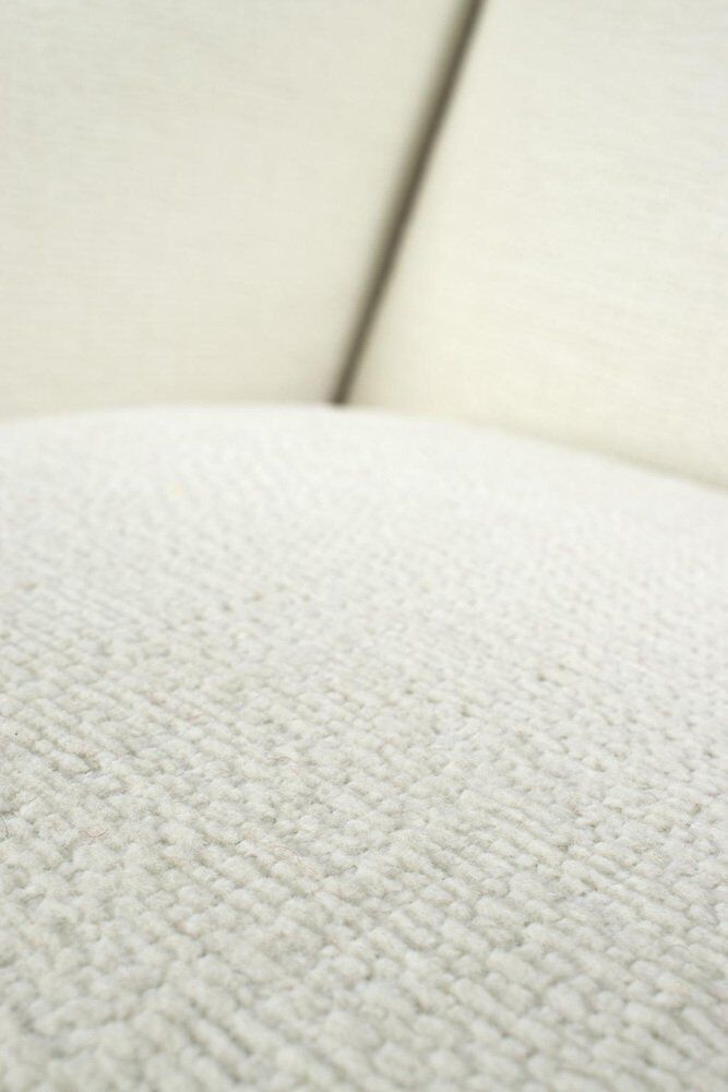 Vintage White Upholstered Armchair