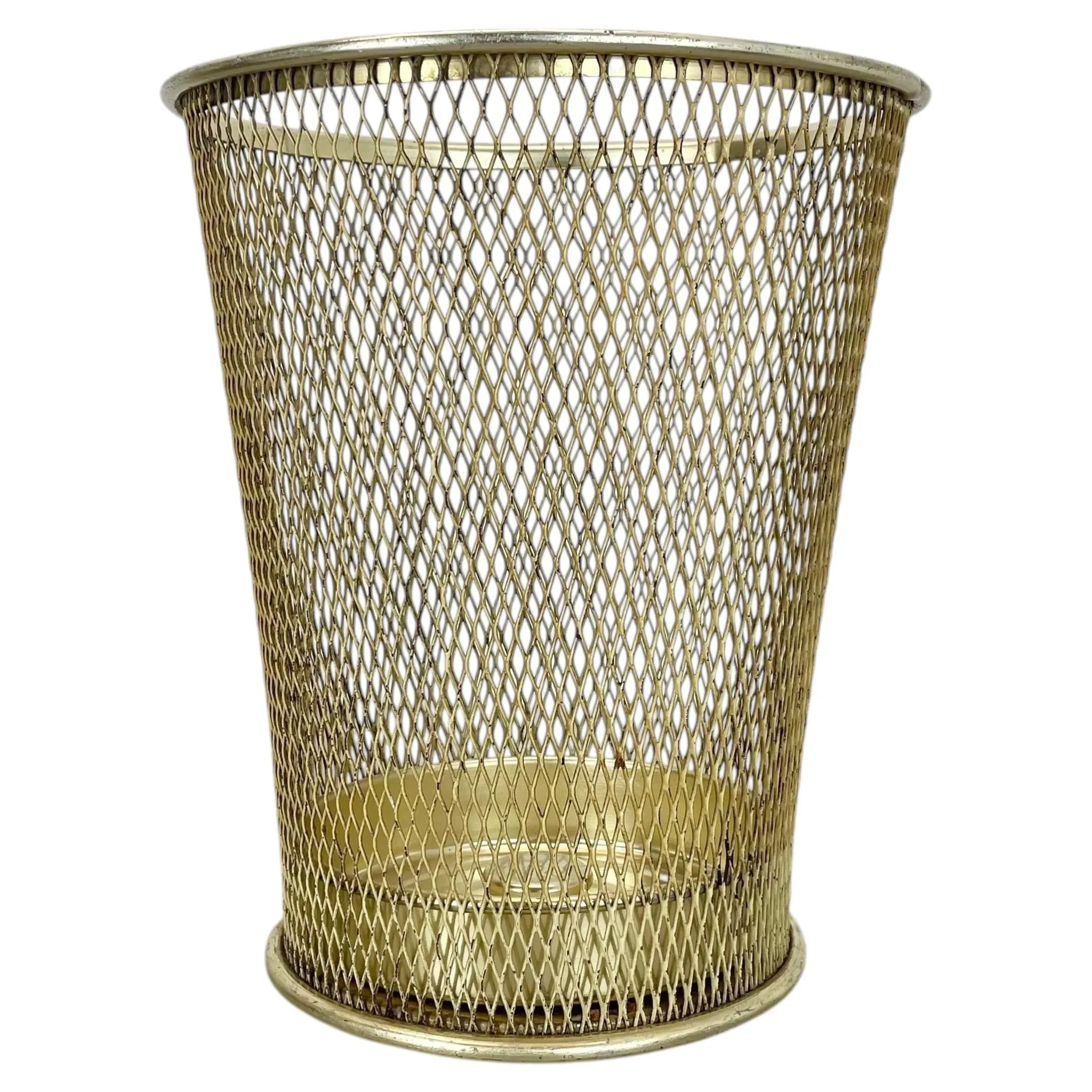 Vintage Paper Basket and Umbrella Stand in the Matégot Style, France, 1970s