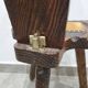 Folk art tripod chair