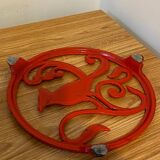 Enameled cast iron trivet