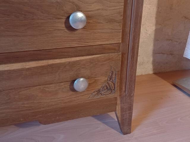 Vintage art deco chest of drawers 1940 - 1950