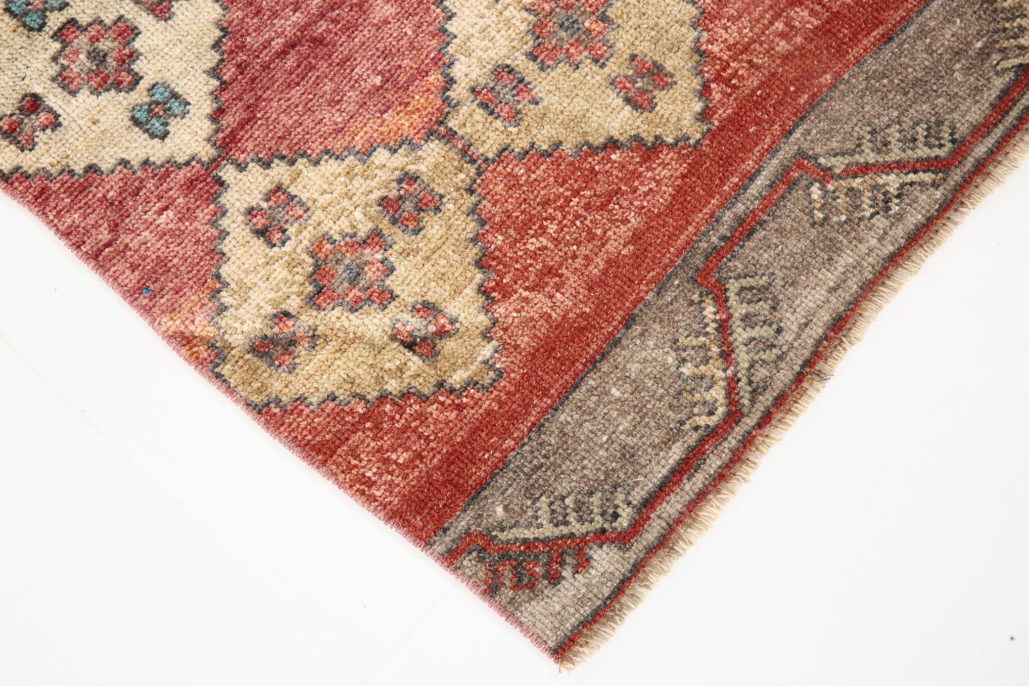 3x12 Vintage Turkish Runner Rug, 85x374Cm