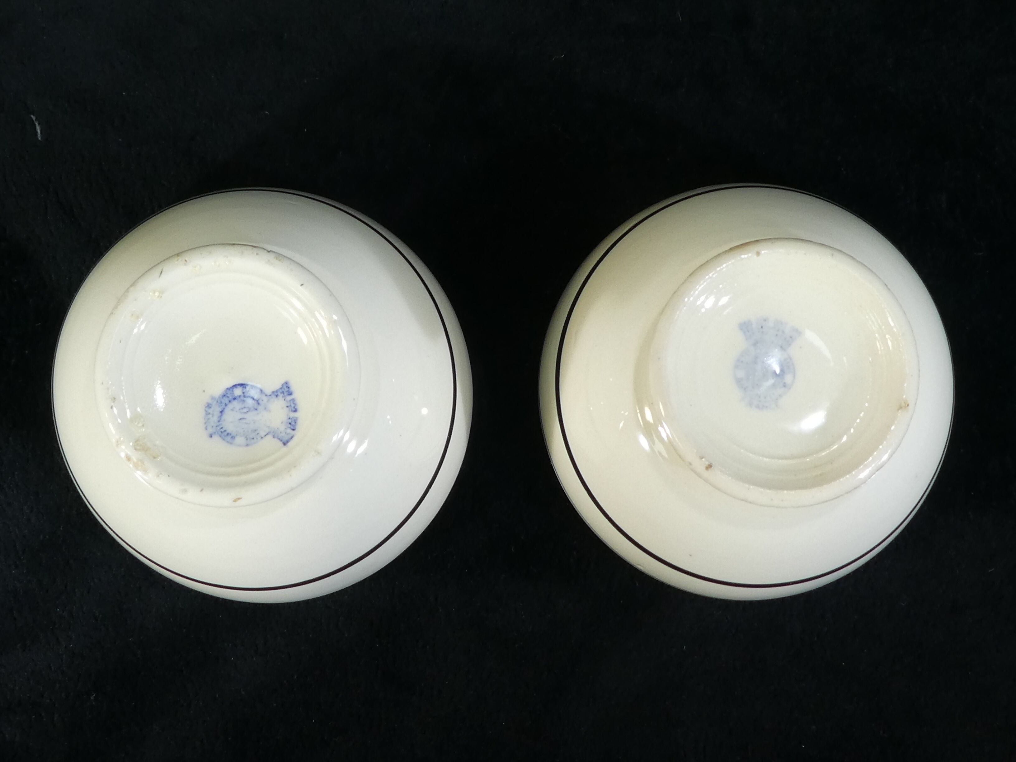 Pair of bowls in earthenware of Badonviller