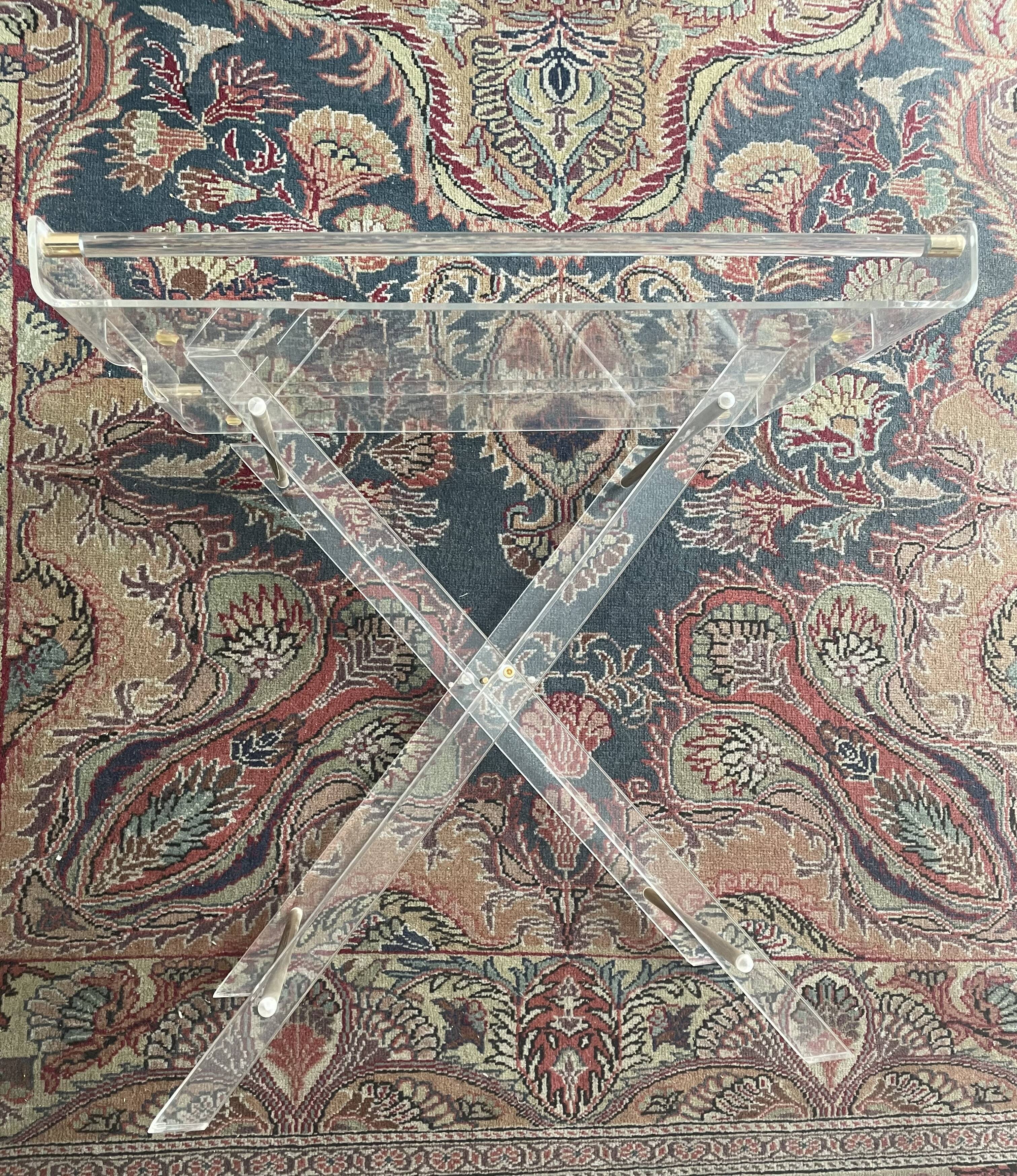 Small side table in Plexiglas 1970