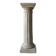 White column in glazed earth