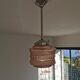 Vintage glass globe pendant lamp