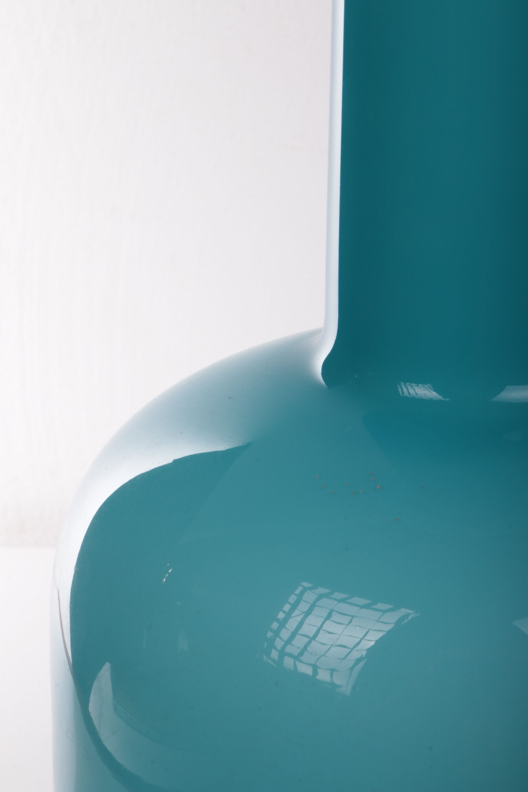 Otto Brauer for Kastrup Holmegaard - Light blue bottle vase "Gulvvase"