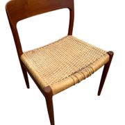 6 Niels Otto Moller chairs model 75