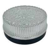 Round molded glass wall light from the 50s, ceiling light