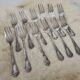 Set of 12 dessert forks Silver metal François Frionnet