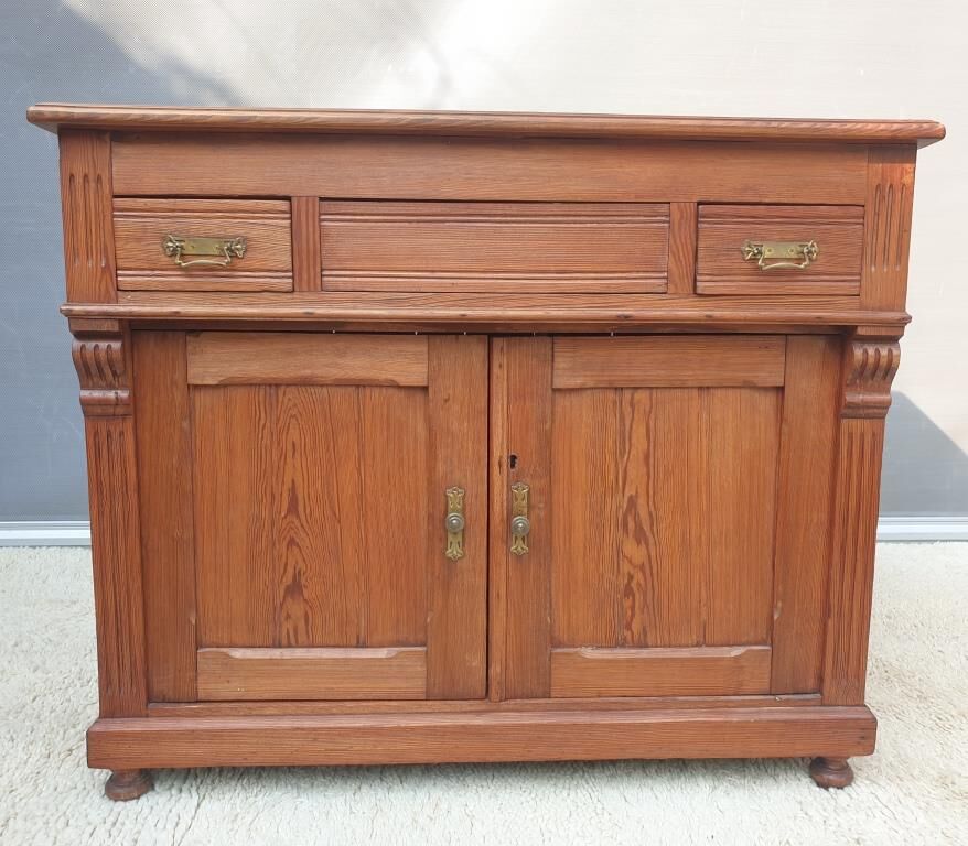 Comptoir buffet pitchpin 1900