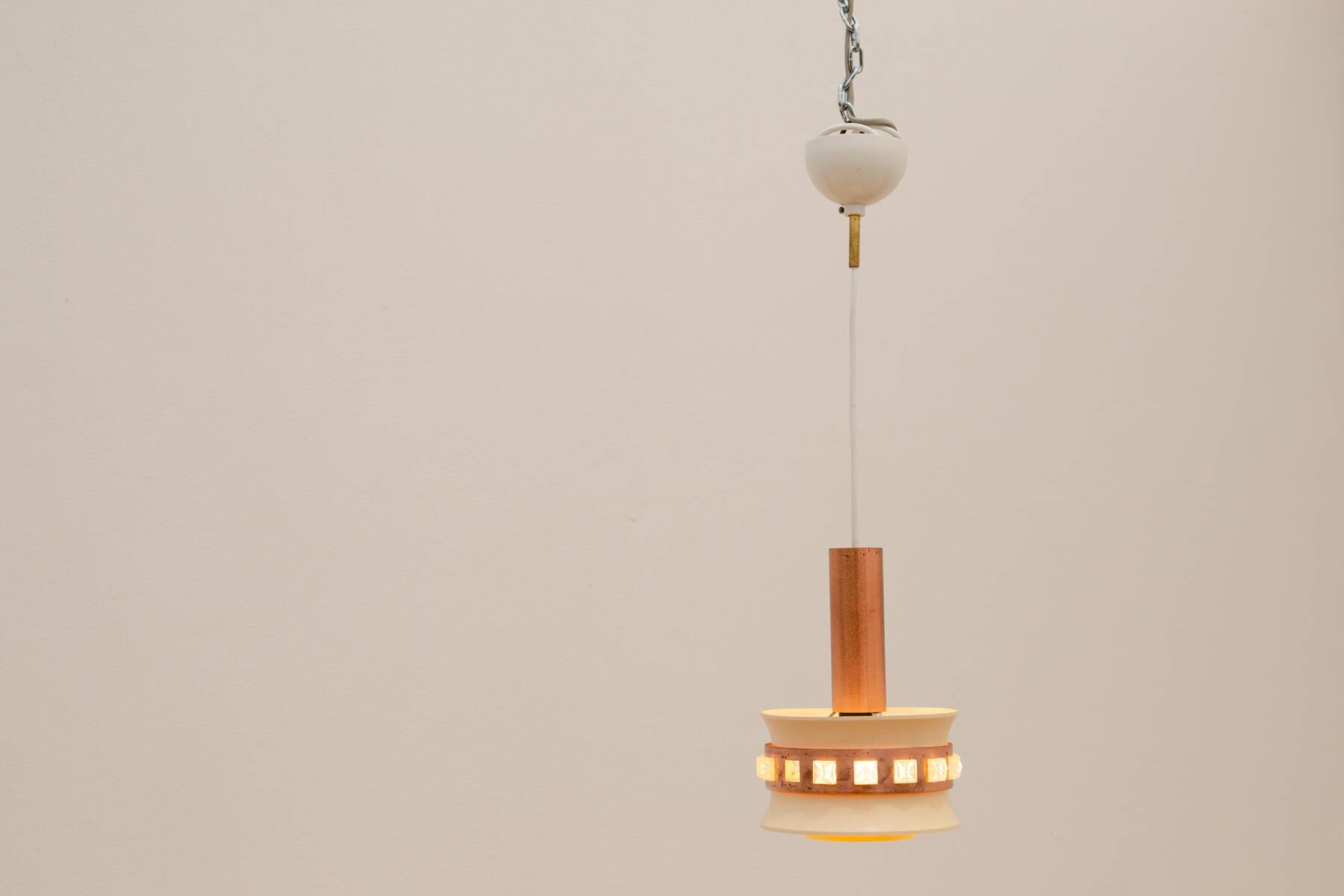 Mid century hanging lamp, Czechoslovakia, 1970´s