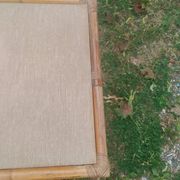 Table basse ancien en rotin vintage