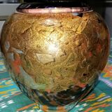 Vase en verre Jean Claude Novaro avec incrustations d’or
