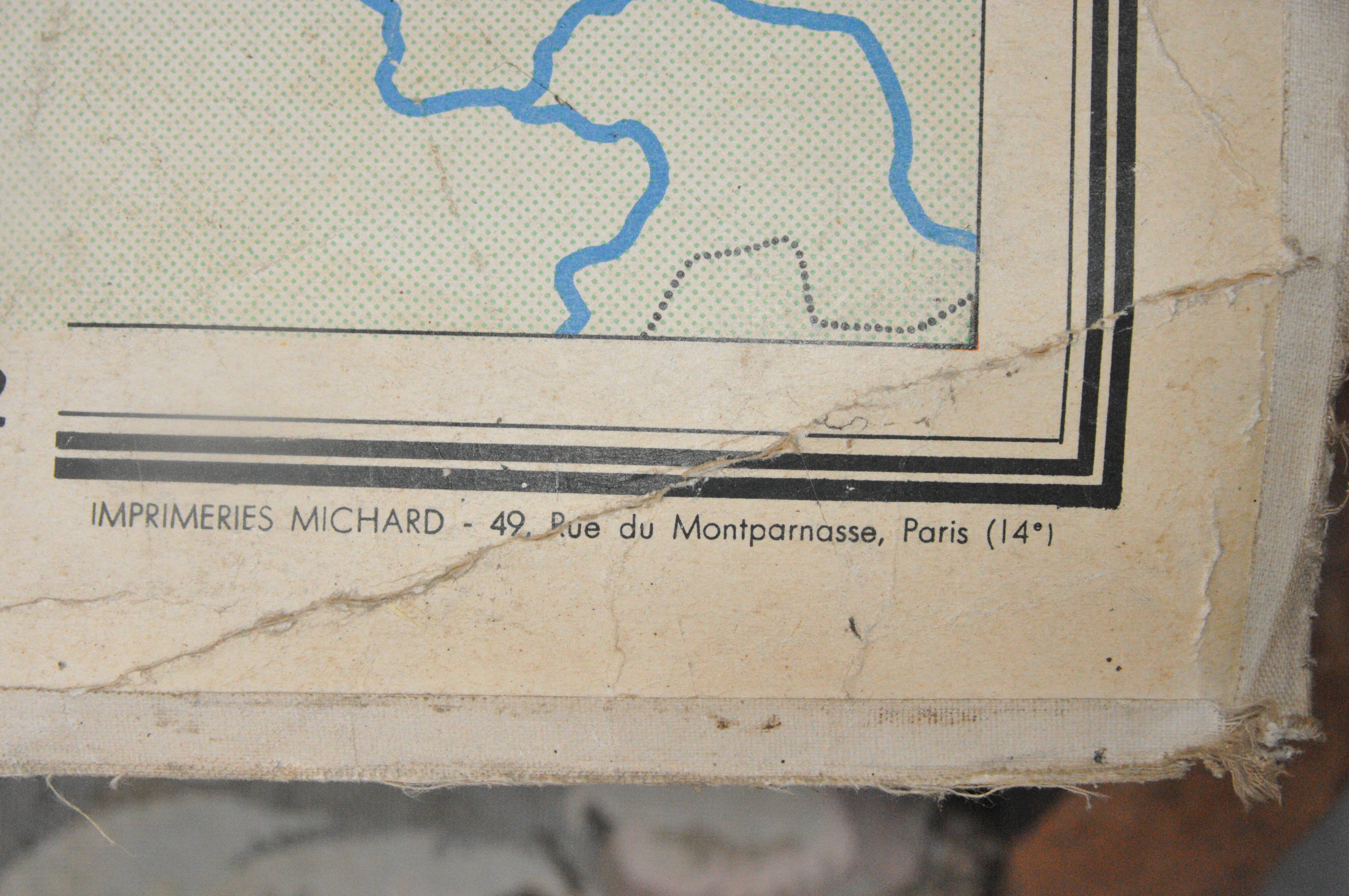 Antique map of North France School