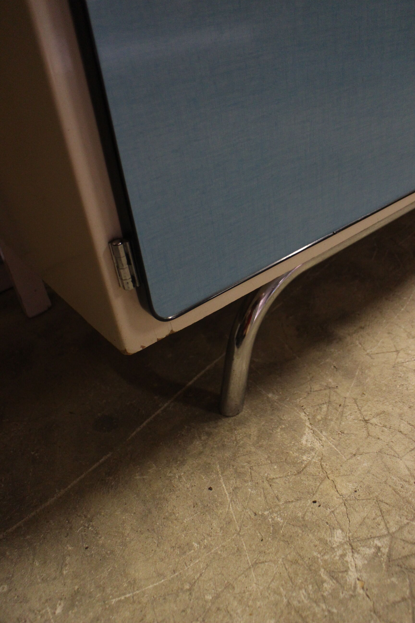 Vintage blue formica buffet