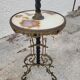 Napoleon III floor lamp in bronze metal and marble